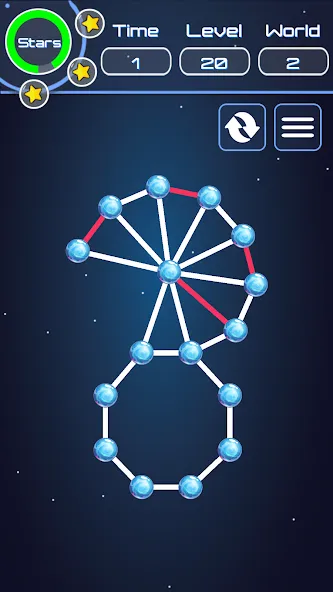 Connect The Dots — последняя версия с модом (Безлимитные подсказки и все уровни) — скриншот 4 Connect The Dots — последняя версия с модом (Безлимитные подсказки и все уровни) — скриншот 4