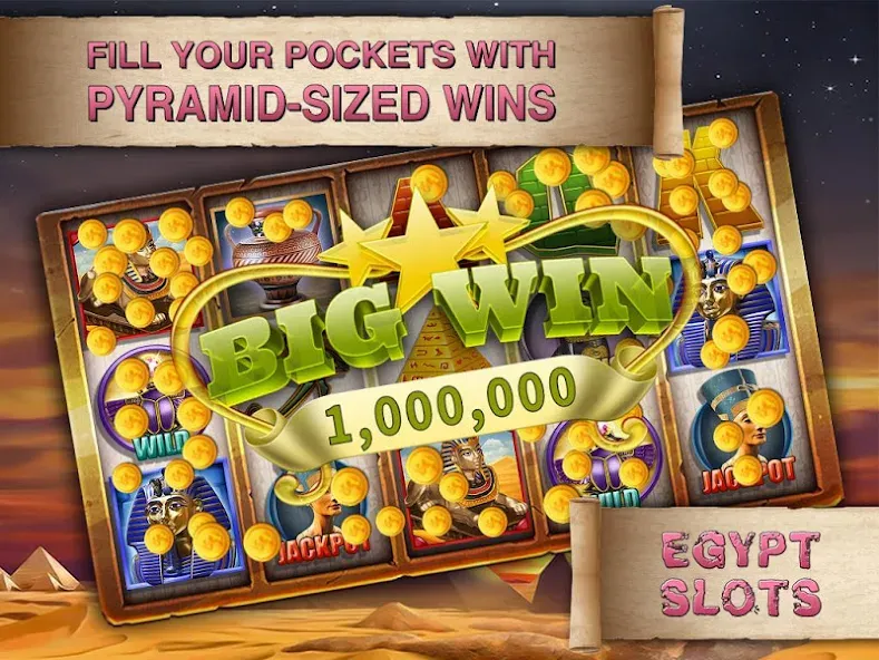 Egypt Slots Casino Machines — скачать мод: Безлимитные монеты и бонусы — скриншот 4