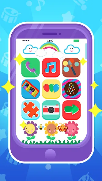 Baby Phone: Toddler Games — взломанная версия, Все игры разблокированы и без рекламы — скриншот 1