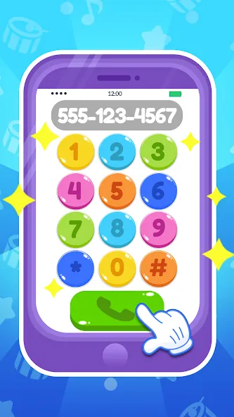 Baby Phone: Toddler Games — взломанная версия, Все игры разблокированы и без рекламы — скриншот 2