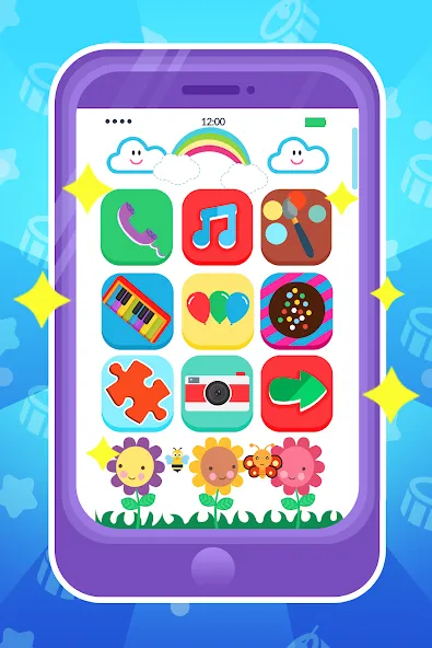Baby Phone: Toddler Games — взломанная версия, Все игры разблокированы и без рекламы — скриншот 5