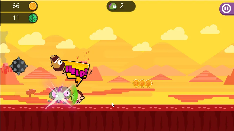 Monster Run: Jump Or Die MOD APK скачать на Андроид — Бесконечные жизни и монеты — скриншот 2