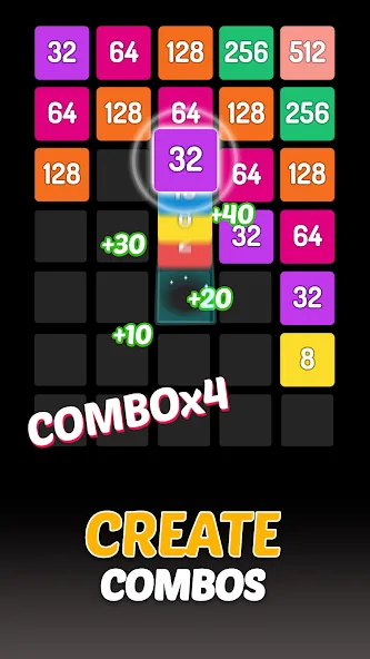 X2 Blocks - 2048 Number Game MOD APK: Без рекламы и бесконечные ходы — скриншот 3 X2 Blocks - 2048 Number Game MOD APK: Без рекламы и бесконечные ходы — скриншот 3