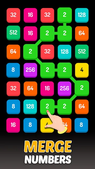 2248 - Numbers Game 2048 — взломанная версия, Без рекламы и бесконечные бустеры — скриншот 1
