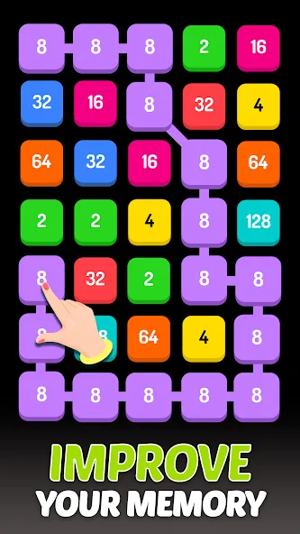 2248 - Numbers Game 2048 — взломанная версия, Без рекламы и бесконечные бустеры — скриншот 2