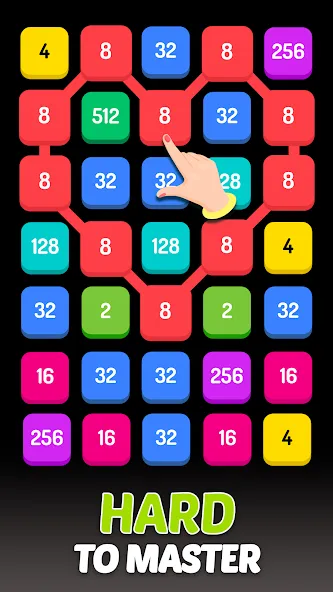 2248 - Numbers Game 2048 — взломанная версия, Без рекламы и бесконечные бустеры — скриншот 4