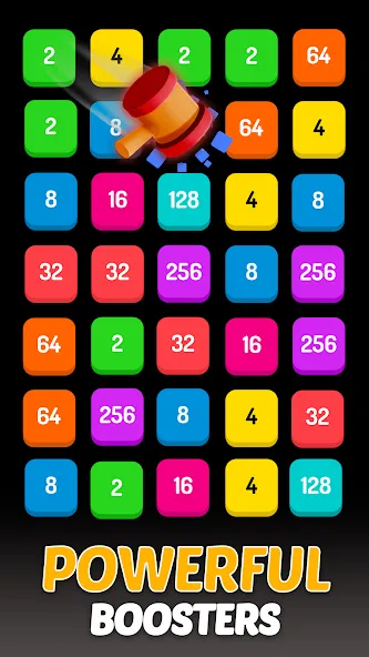 2248 - Numbers Game 2048 — взломанная версия, Без рекламы и бесконечные бустеры — скриншот 5