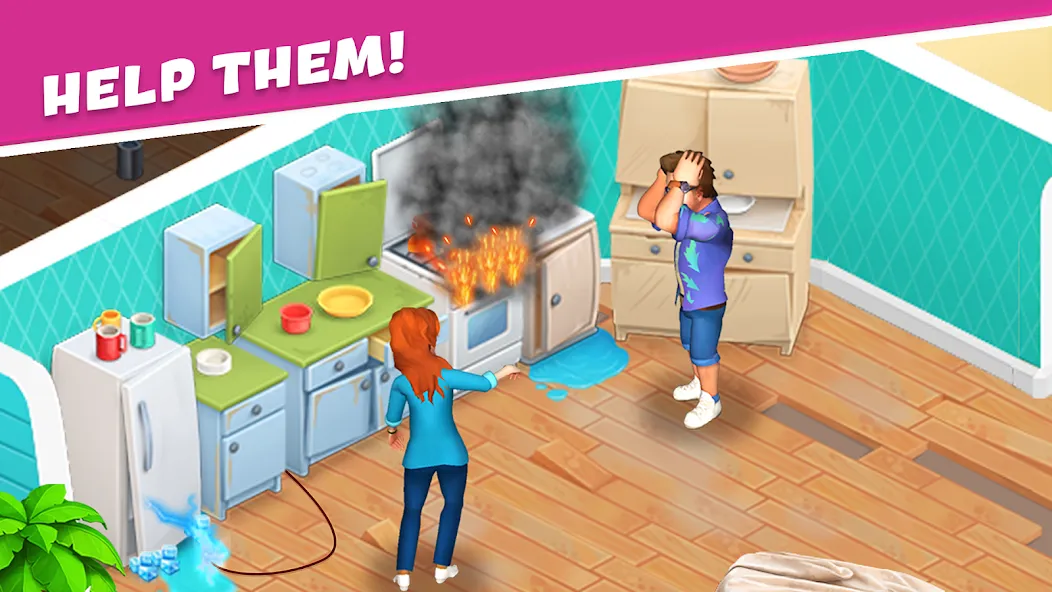 Open House: Match 3 puzzles бесплатно на Андроид — мод: Безлимитные монеты и ходы — скриншот 1 Open House: Match 3 puzzles бесплатно на Андроид — мод: Безлимитные монеты и ходы — скриншот 1