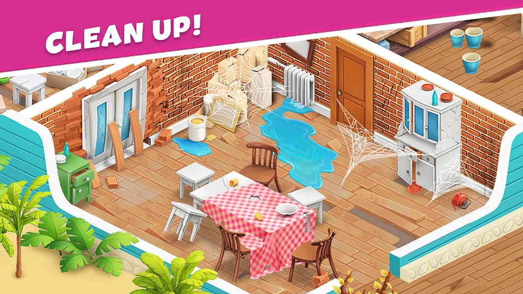 Open House: Match 3 puzzles бесплатно на Андроид — мод: Безлимитные монеты и ходы — скриншот 2 Open House: Match 3 puzzles бесплатно на Андроид — мод: Безлимитные монеты и ходы — скриншот 2