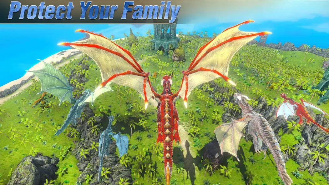 Wild Dragon Craft Family Sim — скачать мод: Бесконечные ресурсы и быстрый крафт — скриншот 1 Wild Dragon Craft Family Sim — скачать мод: Бесконечные ресурсы и быстрый крафт — скриншот 1