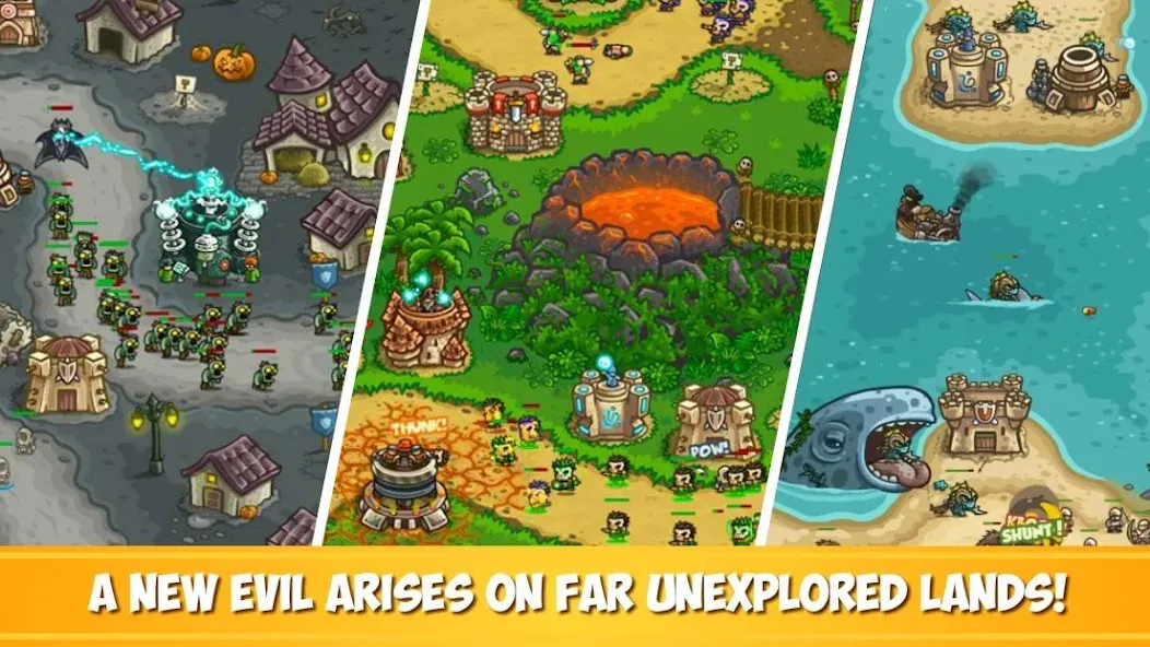 Скачать Kingdom Rush Frontiers TD Mod APK — Безлимитные деньги и герои — скриншот 2 Скачать Kingdom Rush Frontiers TD Mod APK — Безлимитные деньги и герои — скриншот 2
