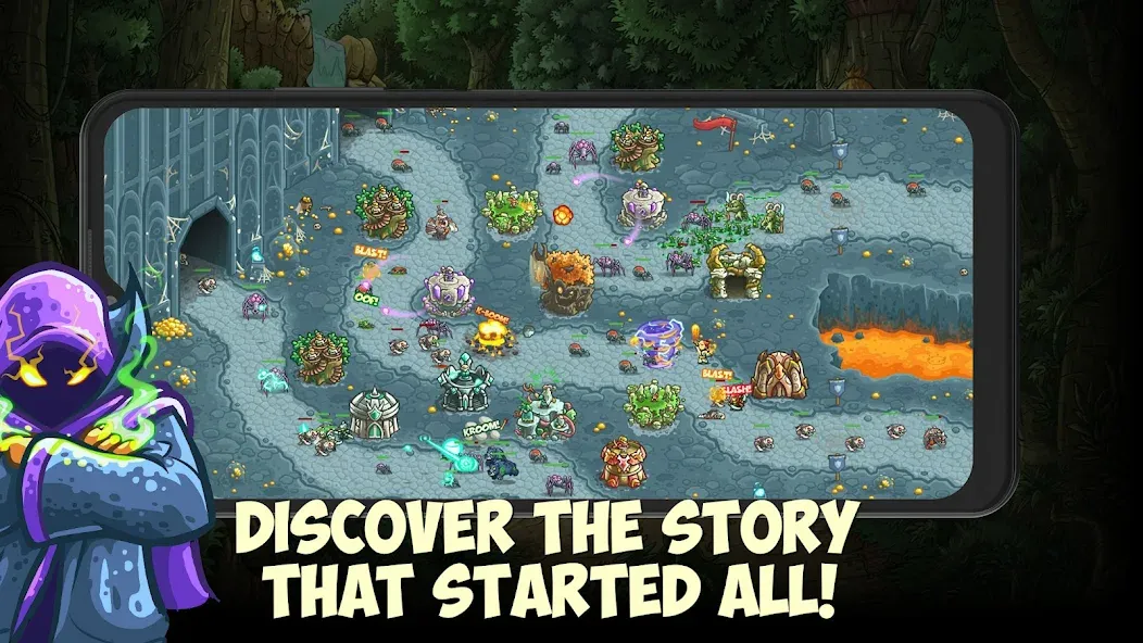 Скачать Kingdom Rush Origins TD Mod APK — Безлимитные деньги и все герои — скриншот 5 Скачать Kingdom Rush Origins TD Mod APK — Безлимитные деньги и все герои — скриншот 5