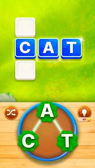 Word Garden : Crosswords — Без рекламы и подсказки доступны, скачать мод APK — скриншот 1
