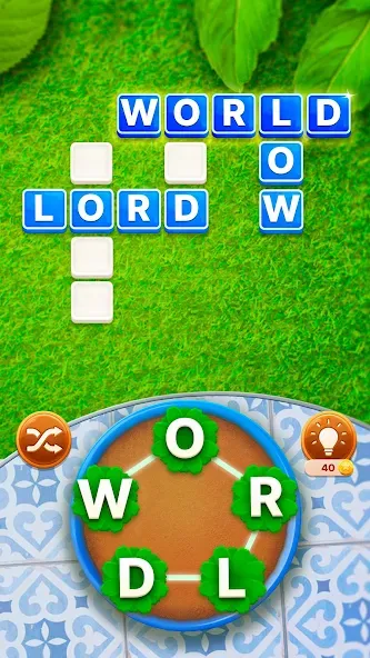 Word Garden : Crosswords — Без рекламы и подсказки доступны, скачать мод APK — скриншот 2