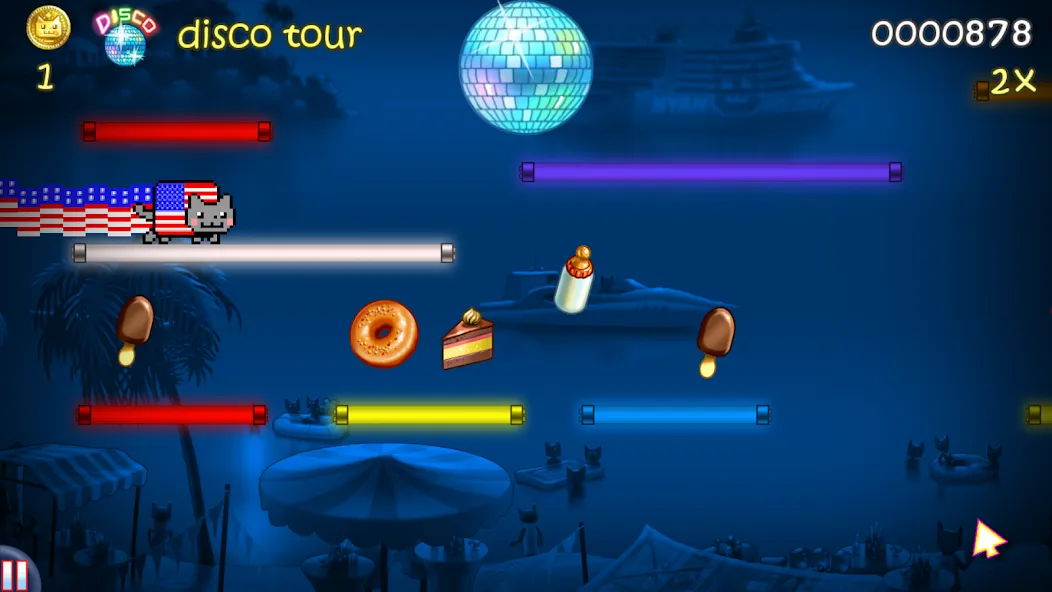 Nyan Cat: Lost In Space MOD APK скачать на Андроид — Безлимитные монеты и все бонусы — скриншот 5
