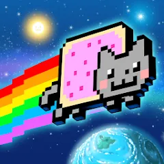Nyan Cat: Lost In Space MOD APK скачать на Андроид — Безлимитные монеты и все бонусы