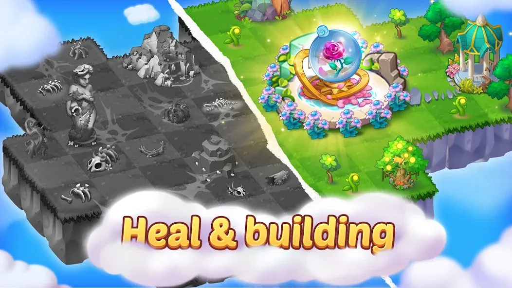Merge Tales - Merge 3 Puzzles взлом APK — Безлимитные монеты и подсказки — скриншот 3 Merge Tales - Merge 3 Puzzles взлом APK — Безлимитные монеты и подсказки — скриншот 3