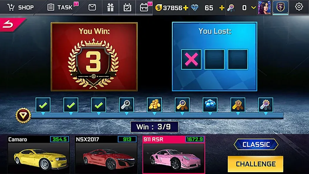 Скачать мод Street Racing HD — Безлимитные деньги и все машины открыты — скриншот 3