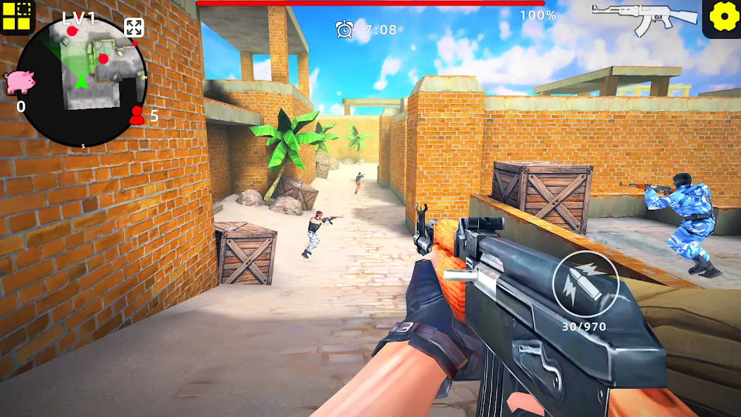 Gun Strike: FPS Shooter Game — взломанная версия, Безлимитные деньги и патроны — скриншот 1 Gun Strike: FPS Shooter Game — взломанная версия, Безлимитные деньги и патроны — скриншот 1