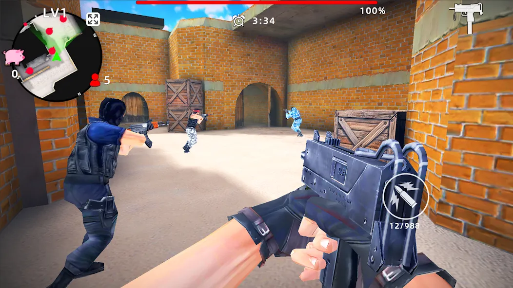 Gun Strike: FPS Shooter Game — взломанная версия, Безлимитные деньги и патроны — скриншот 3 Gun Strike: FPS Shooter Game — взломанная версия, Безлимитные деньги и патроны — скриншот 3