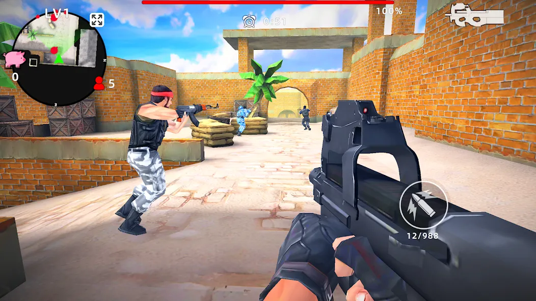 Gun Strike: FPS Shooter Game — взломанная версия, Безлимитные деньги и патроны — скриншот 4 Gun Strike: FPS Shooter Game — взломанная версия, Безлимитные деньги и патроны — скриншот 4