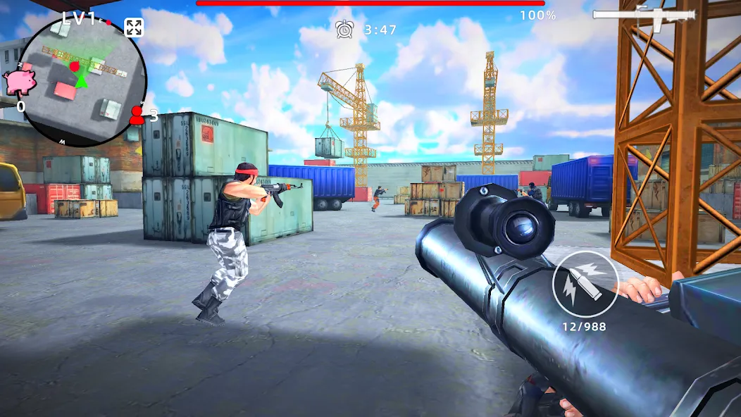 Gun Strike: FPS Shooter Game — взломанная версия, Безлимитные деньги и патроны — скриншот 5 Gun Strike: FPS Shooter Game — взломанная версия, Безлимитные деньги и патроны — скриншот 5