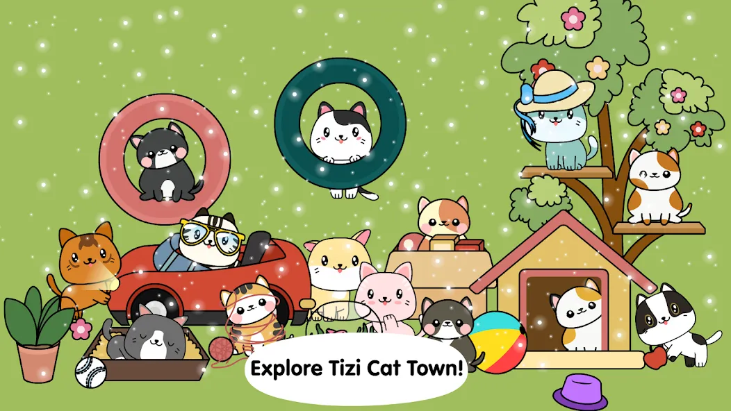 My Cat Town - Tizi Pet Games мод на Андроид: Безлимитные монеты и все питомцы открыты — скриншот 1 My Cat Town - Tizi Pet Games мод на Андроид: Безлимитные монеты и все питомцы открыты — скриншот 1