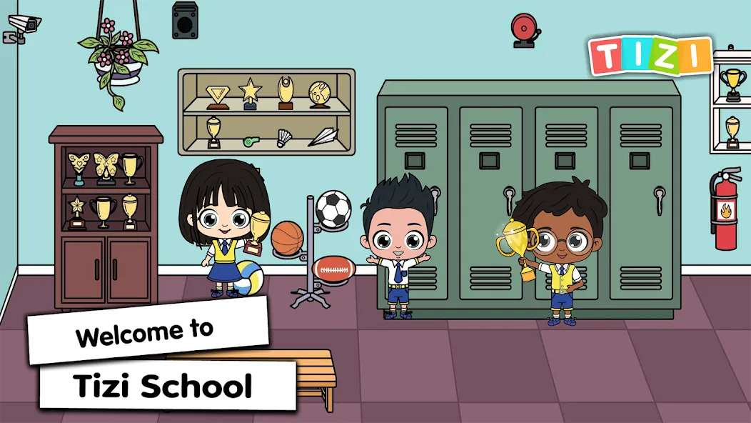 Tizi Town - My School Games MOD APK: Открыты все школьные локации — скриншот 1 Tizi Town - My School Games MOD APK: Открыты все школьные локации — скриншот 1
