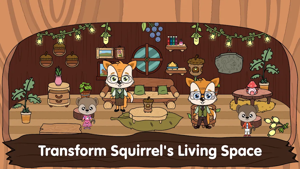Animal Town - My Squirrel Home — взломанная версия, Безлимитные монеты и все предметы — скриншот 1 Animal Town - My Squirrel Home — взломанная версия, Безлимитные монеты и все предметы — скриншот 1