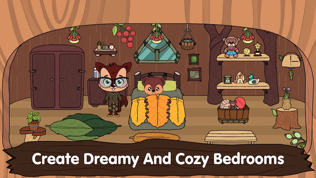 Animal Town - My Squirrel Home — взломанная версия, Безлимитные монеты и все предметы — скриншот 2 Animal Town - My Squirrel Home — взломанная версия, Безлимитные монеты и все предметы — скриншот 2