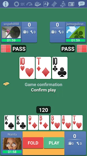 Мод Thousand 1000 Online card game — Много монет и бонусов, скачать APK — скриншот 1