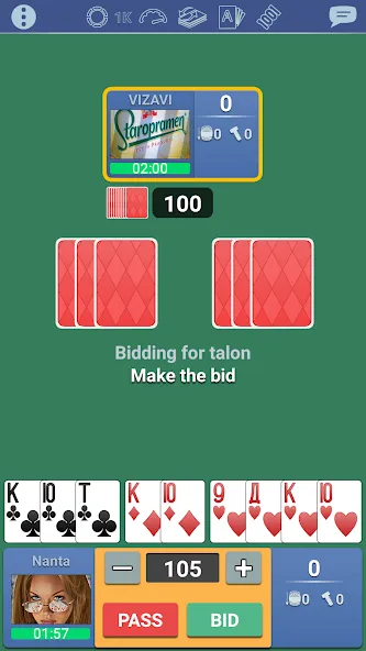 Мод Thousand 1000 Online card game — Много монет и бонусов, скачать APK — скриншот 3