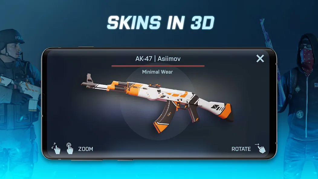 Case Opener - skins simulator мод на Андроид: Много монет и все скины — скриншот 1 Case Opener - skins simulator мод на Андроид: Много монет и все скины — скриншот 1