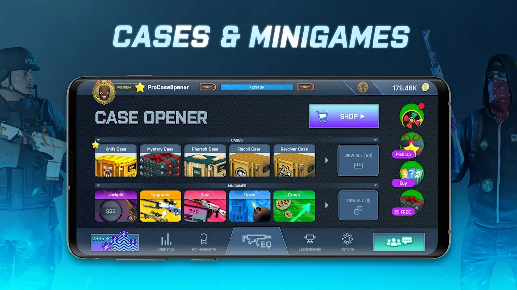 Case Opener - skins simulator мод на Андроид: Много монет и все скины — скриншот 2 Case Opener - skins simulator мод на Андроид: Много монет и все скины — скриншот 2