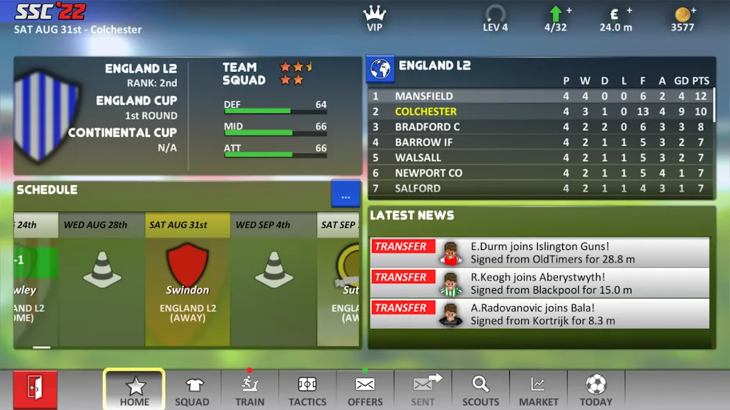 Мод Super Soccer Champs '22 (Ads] — Без рекламы и открыты все режимы, скачать APK — скриншот 3