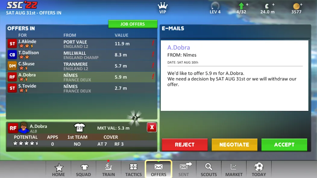 Мод Super Soccer Champs '22 (Ads] — Без рекламы и открыты все режимы, скачать APK — скриншот 5