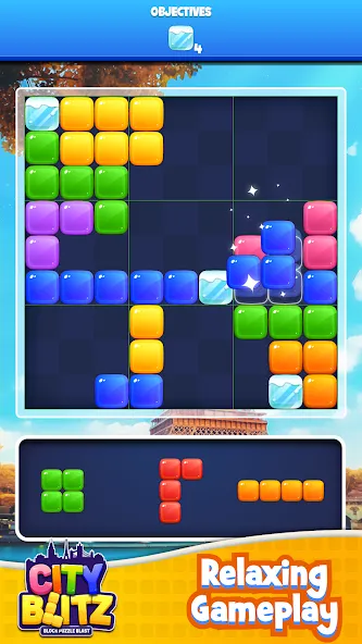 City Blitz-Block Puzzle Blast на телефон — скачать мод: Безлимитные монеты и все уровни — скриншот 2
