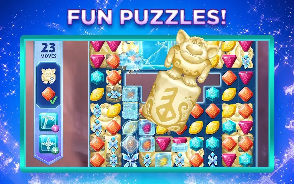 Disney Frozen Adventures на телефон — скачать мод: Безлимитные ресурсы и открытые уровни — скриншот 4 Disney Frozen Adventures на телефон — скачать мод: Безлимитные ресурсы и открытые уровни — скриншот 4