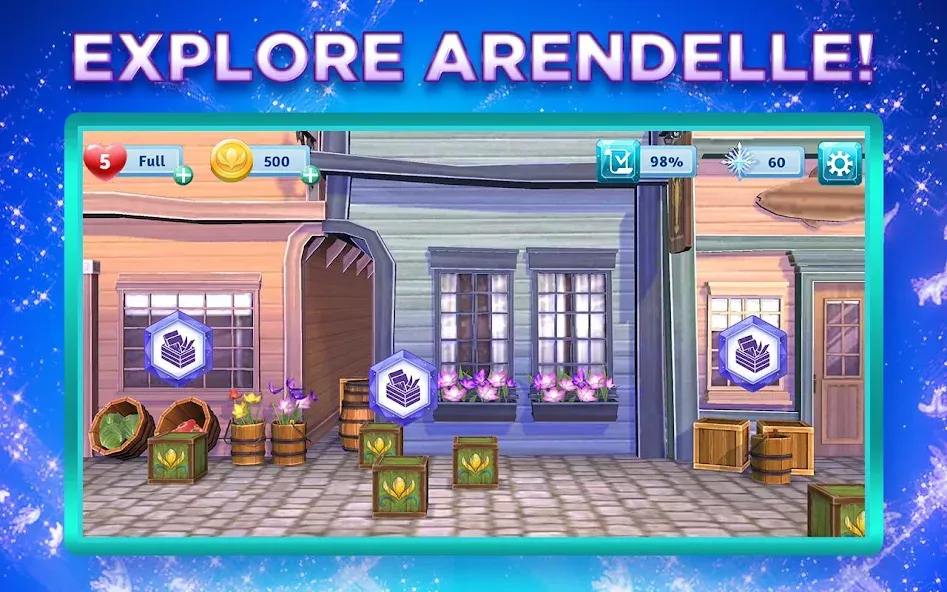 Disney Frozen Adventures на телефон — скачать мод: Безлимитные ресурсы и открытые уровни — скриншот 5 Disney Frozen Adventures на телефон — скачать мод: Безлимитные ресурсы и открытые уровни — скриншот 5