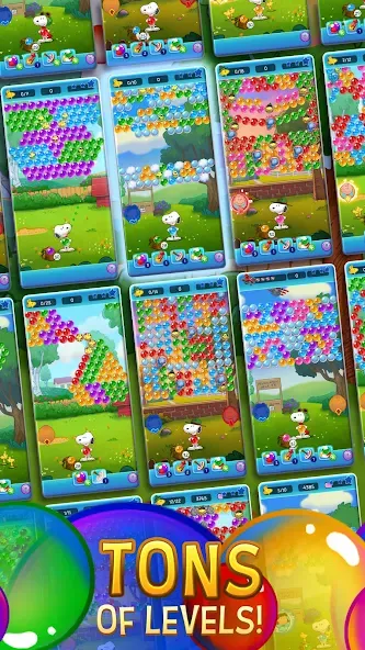 Скачать Bubble Shooter - Snoopy POP! бесплатно — Безлимитные жизни и монеты — скриншот 3 Скачать Bubble Shooter - Snoopy POP! бесплатно — Безлимитные жизни и монеты — скриншот 3