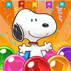 Скачать Bubble Shooter - Snoopy POP! бесплатно — Безлимитные жизни и монеты
