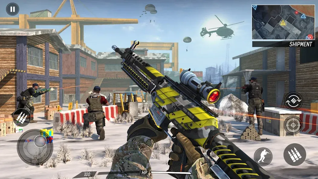 Gun Game: Hero FPS Shooter — последняя версия с модом (Безлимитные патроны и мощное оружие) — скриншот 3 Gun Game: Hero FPS Shooter — последняя версия с модом (Безлимитные патроны и мощное оружие) — скриншот 3