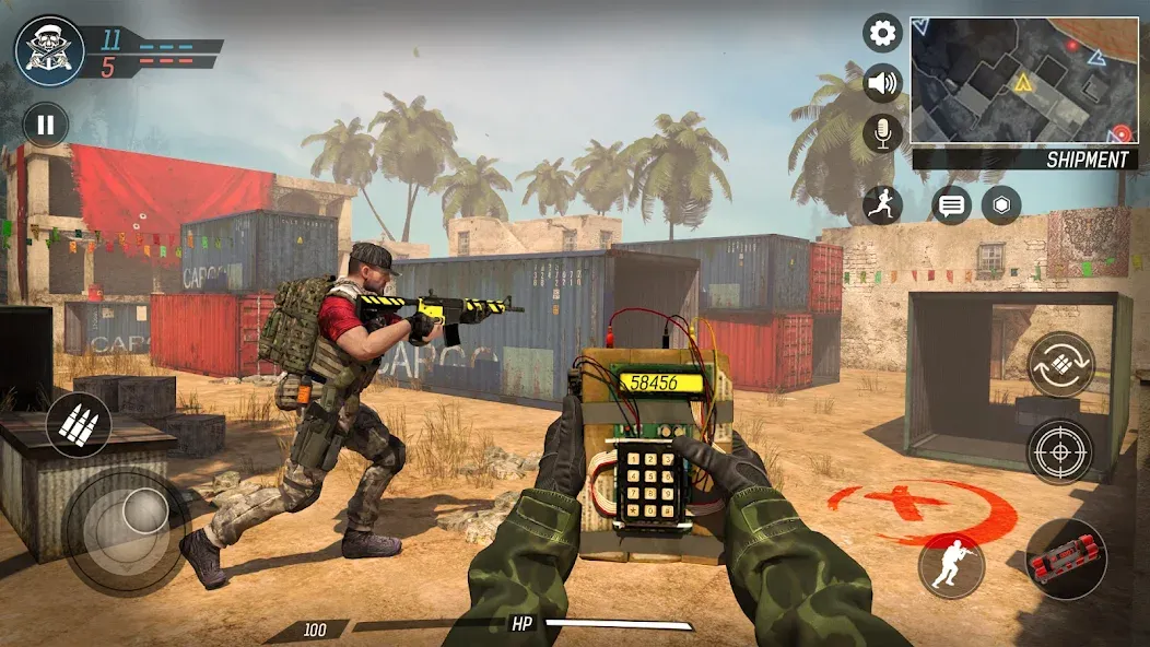 Gun Game: Hero FPS Shooter — последняя версия с модом (Безлимитные патроны и мощное оружие) — скриншот 4 Gun Game: Hero FPS Shooter — последняя версия с модом (Безлимитные патроны и мощное оружие) — скриншот 4