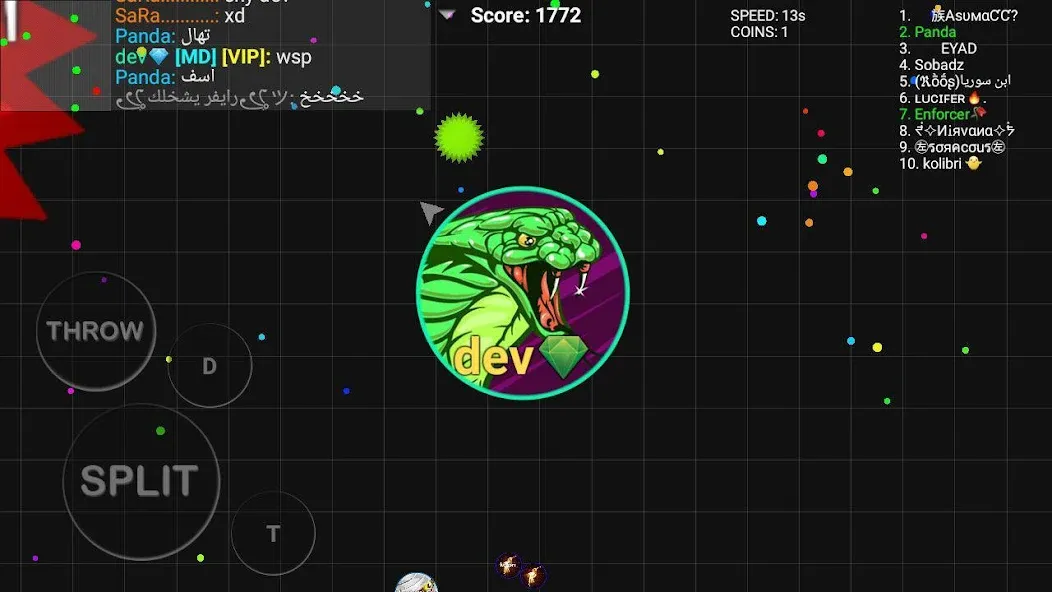 Скачать Blob.io - Multiplayer io games мод — Много монет и мощный старт — скриншот 1