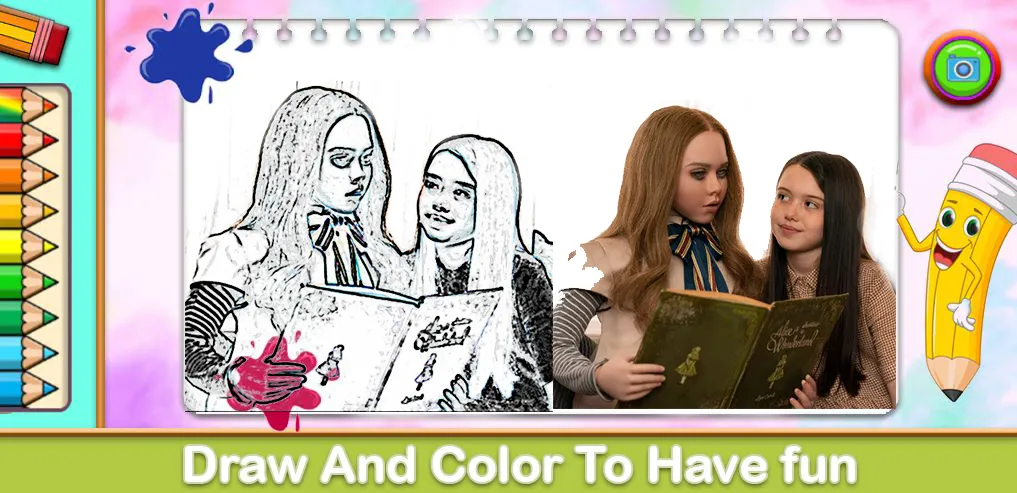 Скачать Megan Coloring Game — Все раскраски разблокированы — скриншот 2