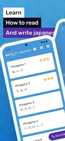 Скачать Write It! Japanese мод — Разблокированы все уроки иероглифов — скриншот 1 Скачать Write It! Japanese мод — Разблокированы все уроки иероглифов — скриншот 1