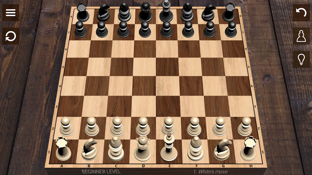 Chess — скачать мод: Без рекламы и все фигуры открыты — скриншот 1 Chess — скачать мод: Без рекламы и все фигуры открыты — скриншот 1