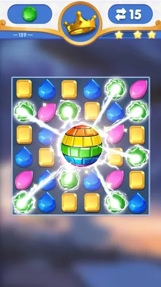 Dragondodo - Jewel Blast на телефон — скачать мод: Безлимитные жизни и подсказки — скриншот 1