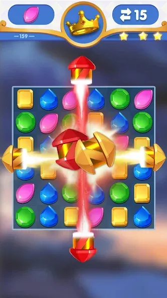 Dragondodo - Jewel Blast на телефон — скачать мод: Безлимитные жизни и подсказки — скриншот 3