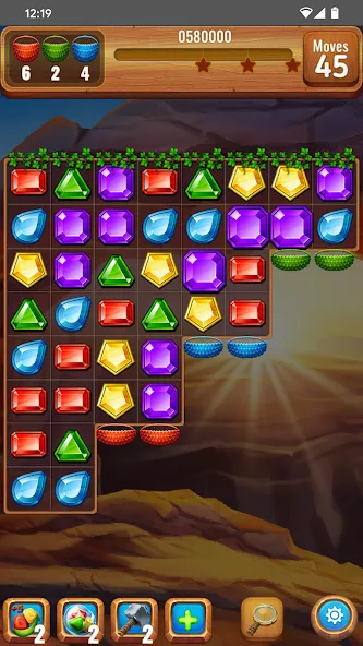 Gems or jewels ? взлом APK — Безлимитные жизни и усилители — скриншот 4 Gems or jewels ? взлом APK — Безлимитные жизни и усилители — скриншот 4